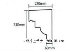 产品分解图型 - 檐口线，型号：SX311-YK-3，规格：230x310mm(3) - 沧州三象EPS建材 cangzhou.sx311.cc