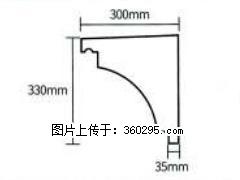产品分解图型 - 檐口线，型号：SX311-YK-2，规格：300x330mm(2) - 沧州三象EPS建材 cangzhou.sx311.cc